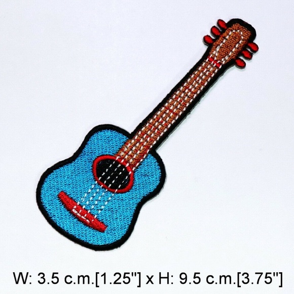 Accessories - Guitar Patch iron on rock n roll DIY music DIY